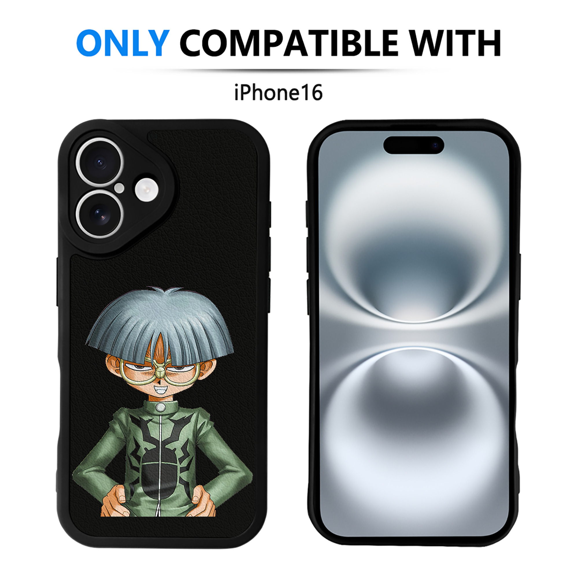 遊☆戯☆王 Yu-Gi-Oh! 【iPhone 16シリーズ対応】シリコンスマホケース（レザー調） 材質：シリコン